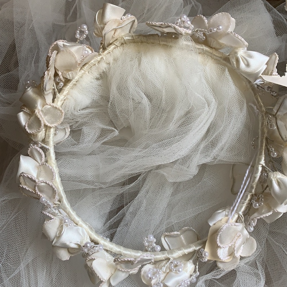 💕Vintage Wedding Veil 💕Ivory - Picture 10 of 14